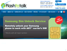 Tablet Screenshot of flashtotalk.com